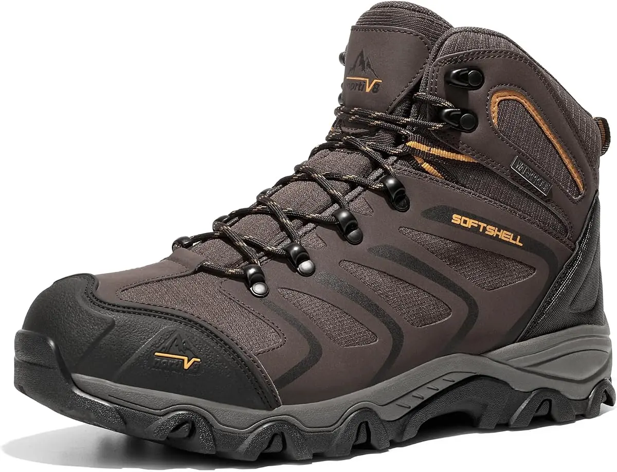 NORTIV 8 Men's Armadillo Ankle High Waterproof Hiking Boot