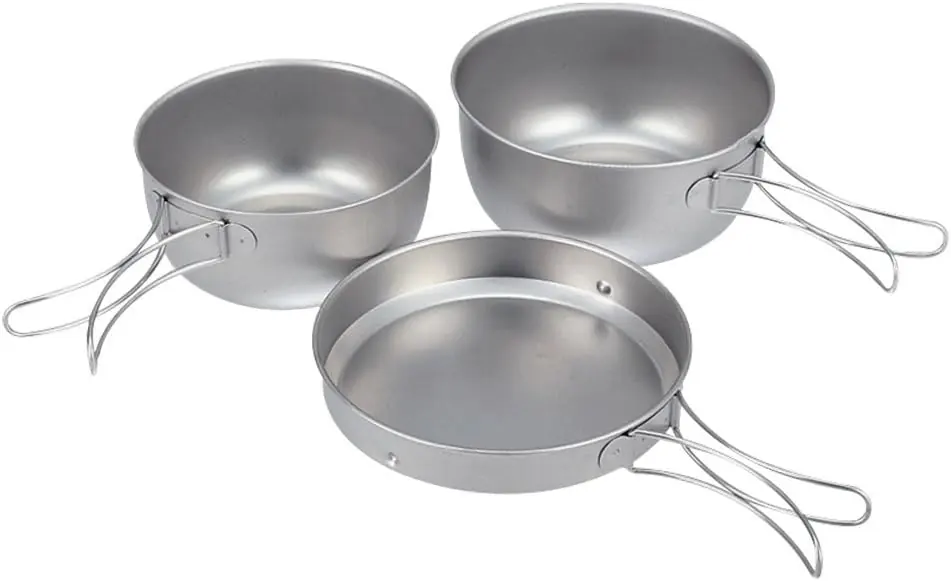 Snow Peak Titanium 3-Piece Cookset