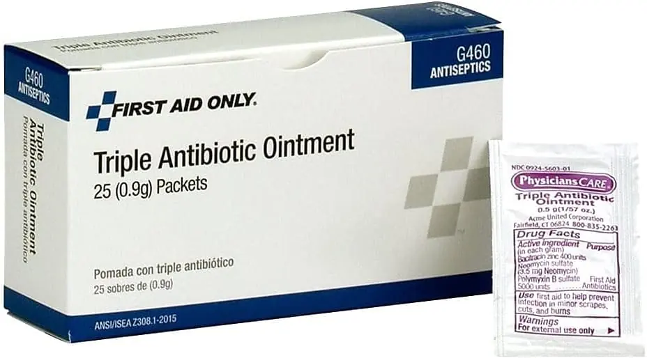 First Aid Only Triple Antibiotic Ointment Packets, 25 Count
