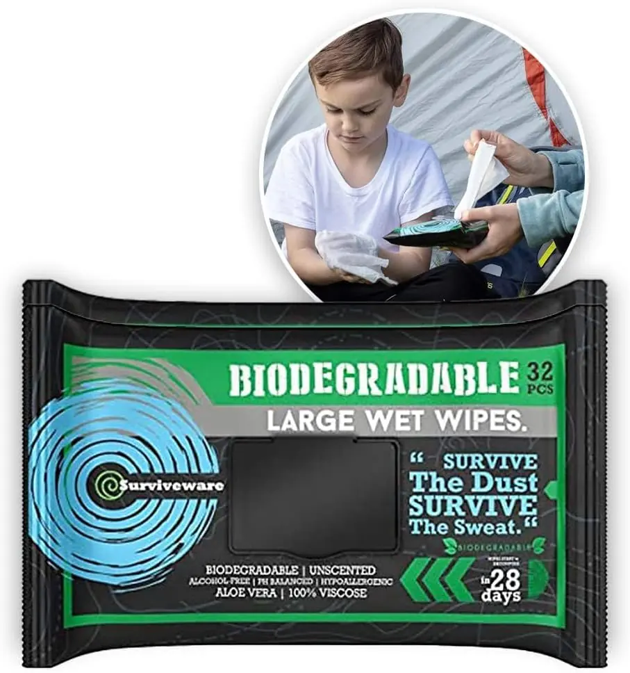 Surviveware Biodegradable Wipes