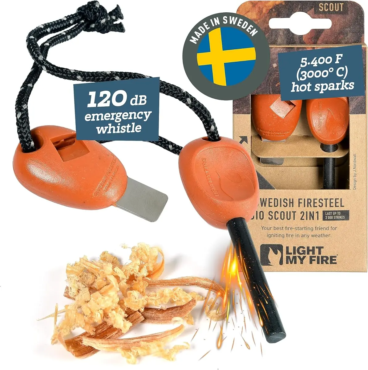 Light My Fire Swedish FireSteel Scout 2-in-1