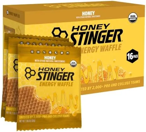 Honey Stinger Organic Honey Waffles, 16 Pack