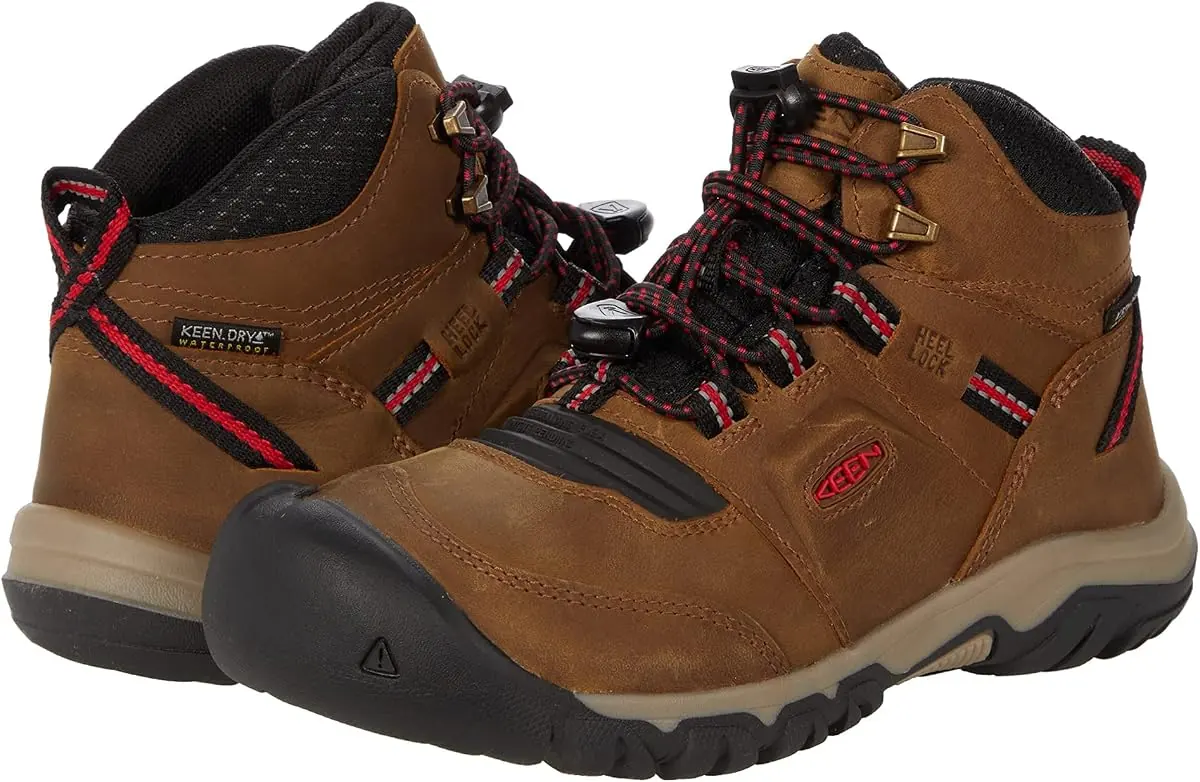 KEEN Kids' Ridge Flex Mid Waterproof Hiking Boot
