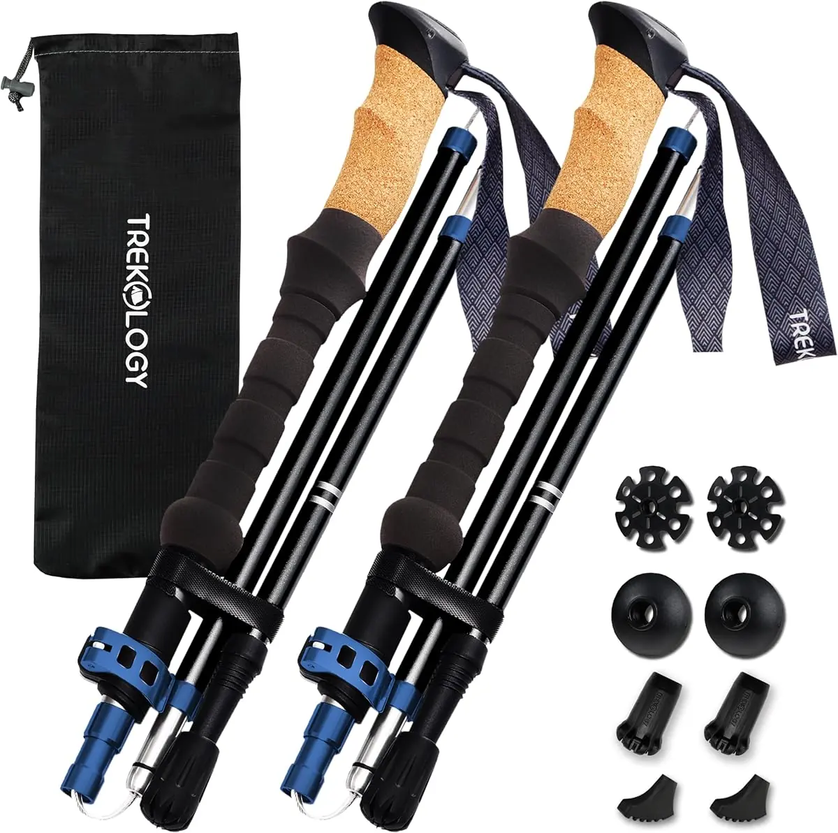 Trekology Trek-Z Cork Grip Trekking Poles