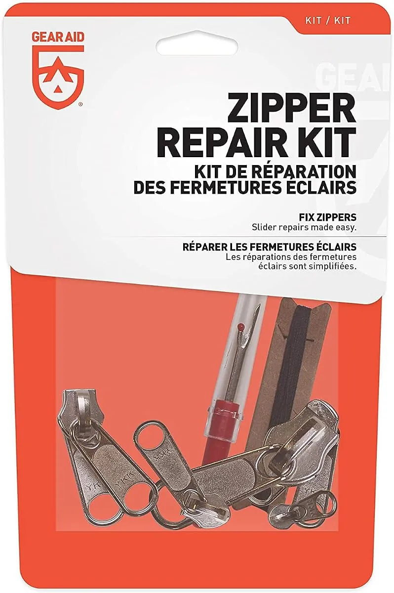 Gear Aid Zipper Repair Kit, 20 Pieces