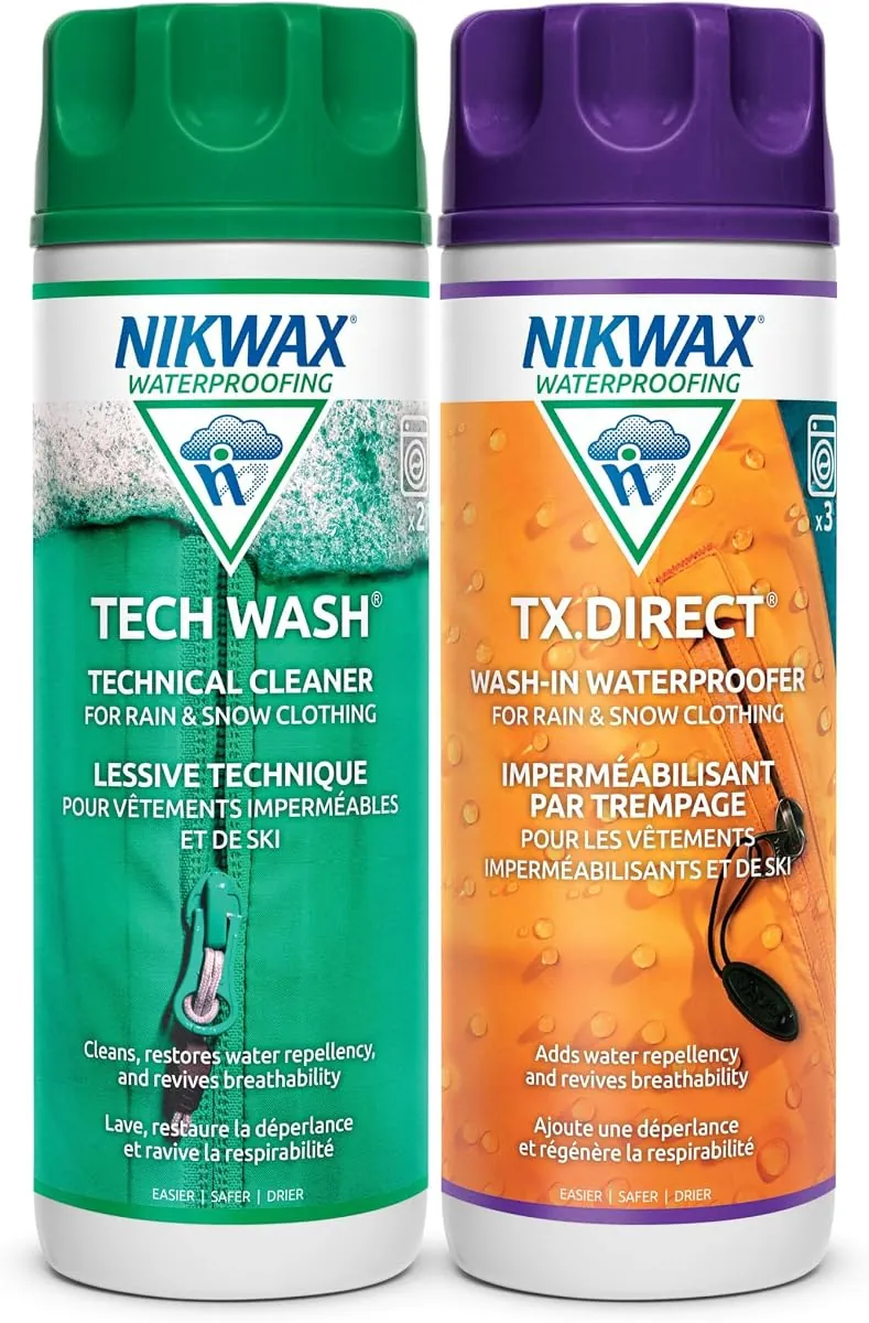 Nikwax Hardshell Cleaning & Waterproofing Duo-Pack