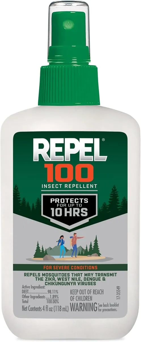 Repel 100 Insect Repellent, 98% DEET, 4 oz Pump
