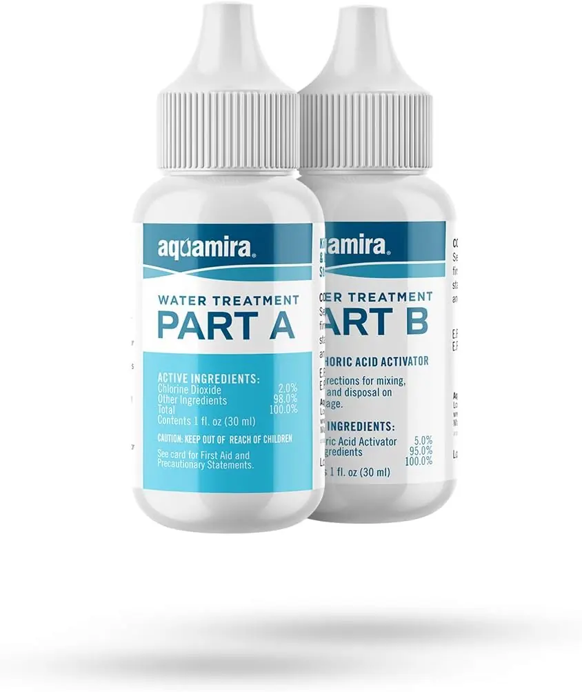 Aquamira Chlorine Dioxide Two-Part Drops, 1 oz